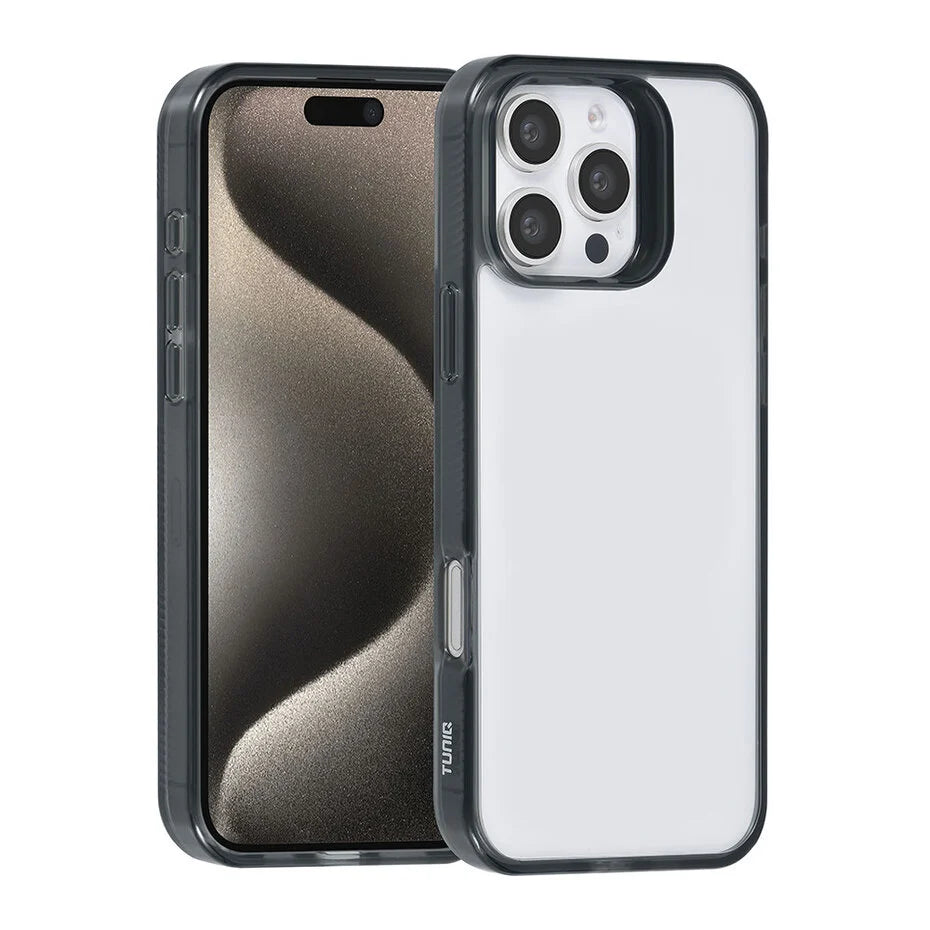 TUNIQ iPhone 16 Pro Max Backcover hoesje Silicone - Zwart